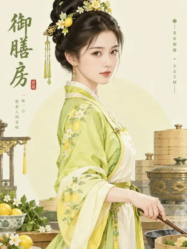 精选短剧《古代小厨娘》高清封面